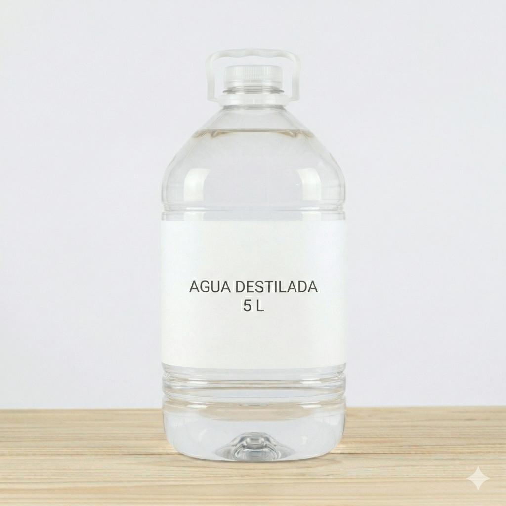 Agua destilada (botella 5 L)