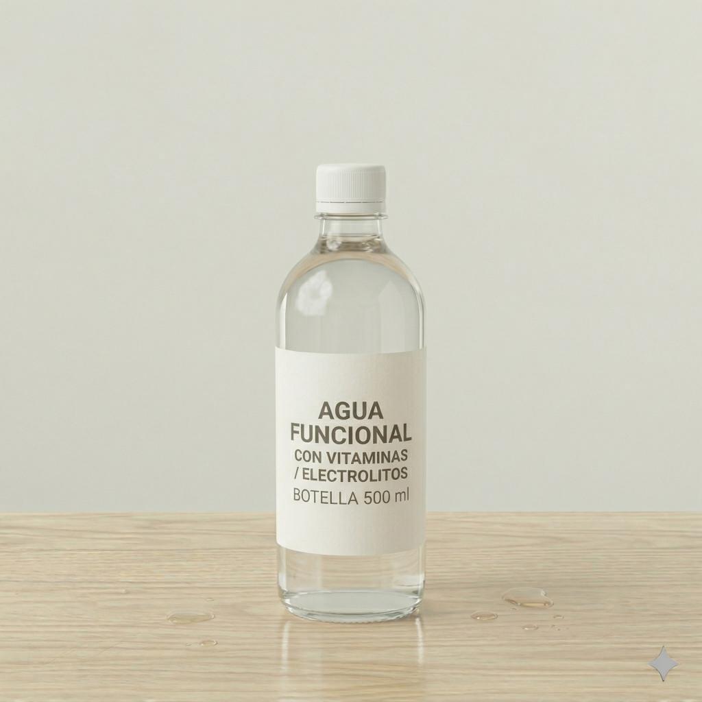 Agua funcional con vitaminas/electrolitos (botella 500 ml)