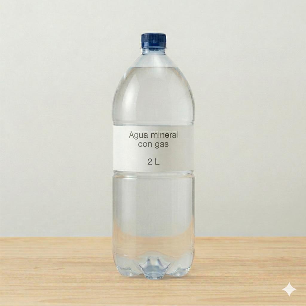 Agua mineral con gas (botella 2 L)