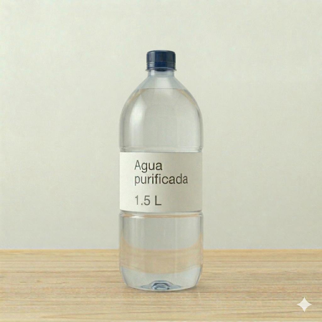 Agua purificada (botella 1.5 L)