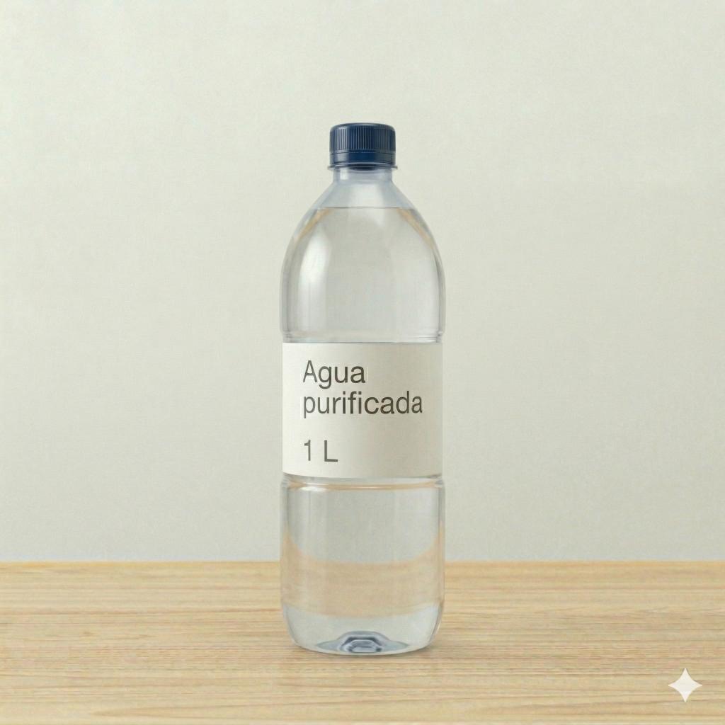 Agua purificada (botella 1 L)